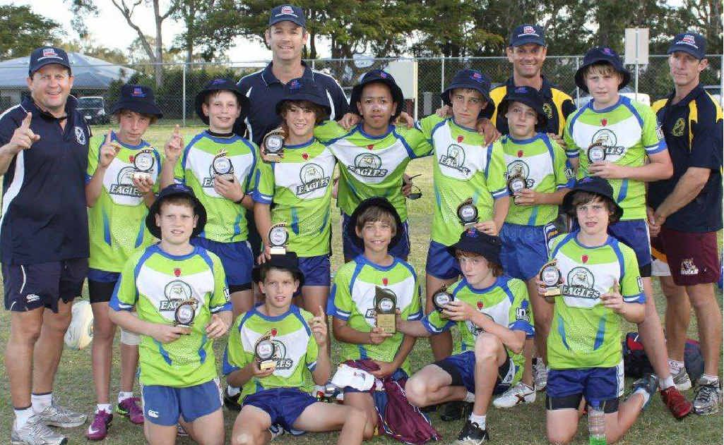 Emerald’s St Patrick’s School touch team after its grand final win at the State Championships in Brisbane. Emerald’s St Patrick’s School touch team after its grand final win at the State Championships in Brisbane.